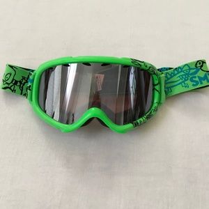 SMITH OPTICS Youth Ski Snow Sun Goggles Green Graphic